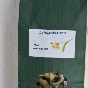 Lindenblüten in umweltfreundlicher Verpackung für Tees und kreative Geschenke aus Zell am See.