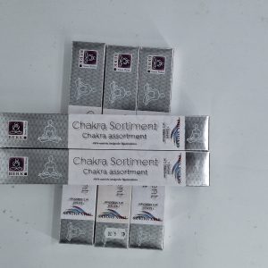 Chakra-Sortiment von Berk, handgemachte Räucherprodukte für Harmonie und Entspannung.